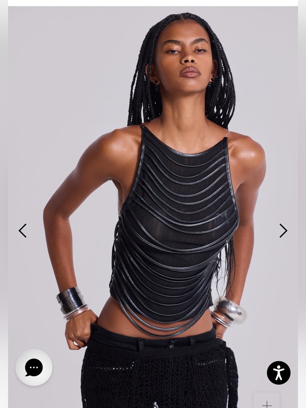 Jaded London Strings Attached Backless Top